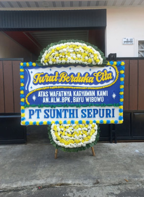 Papan Bunga Duka di Meliau